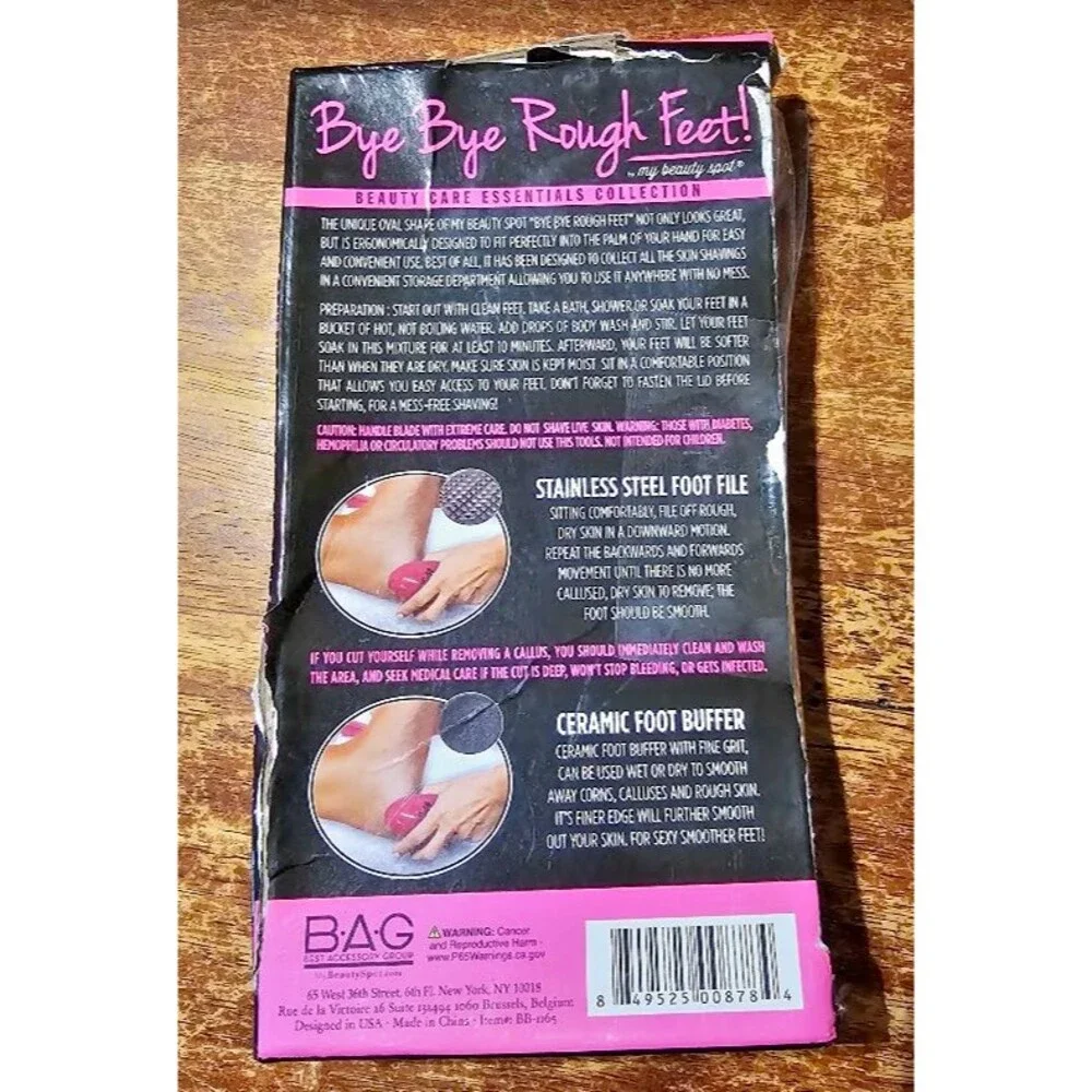 Studio Selection 3-Piece Total Foot Care Set with Foot File, Pedicure Egg & Buff